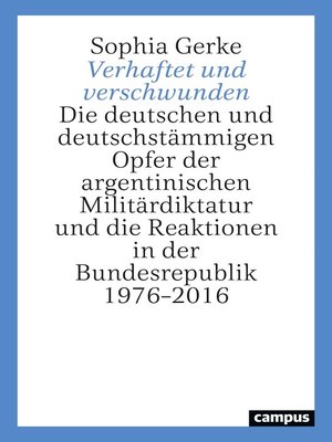 cover image of Verhaftet und verschwunden